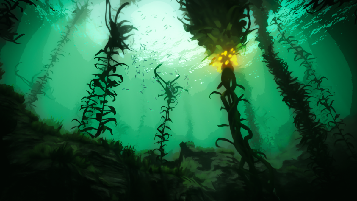 Subnautica лес водорослей
