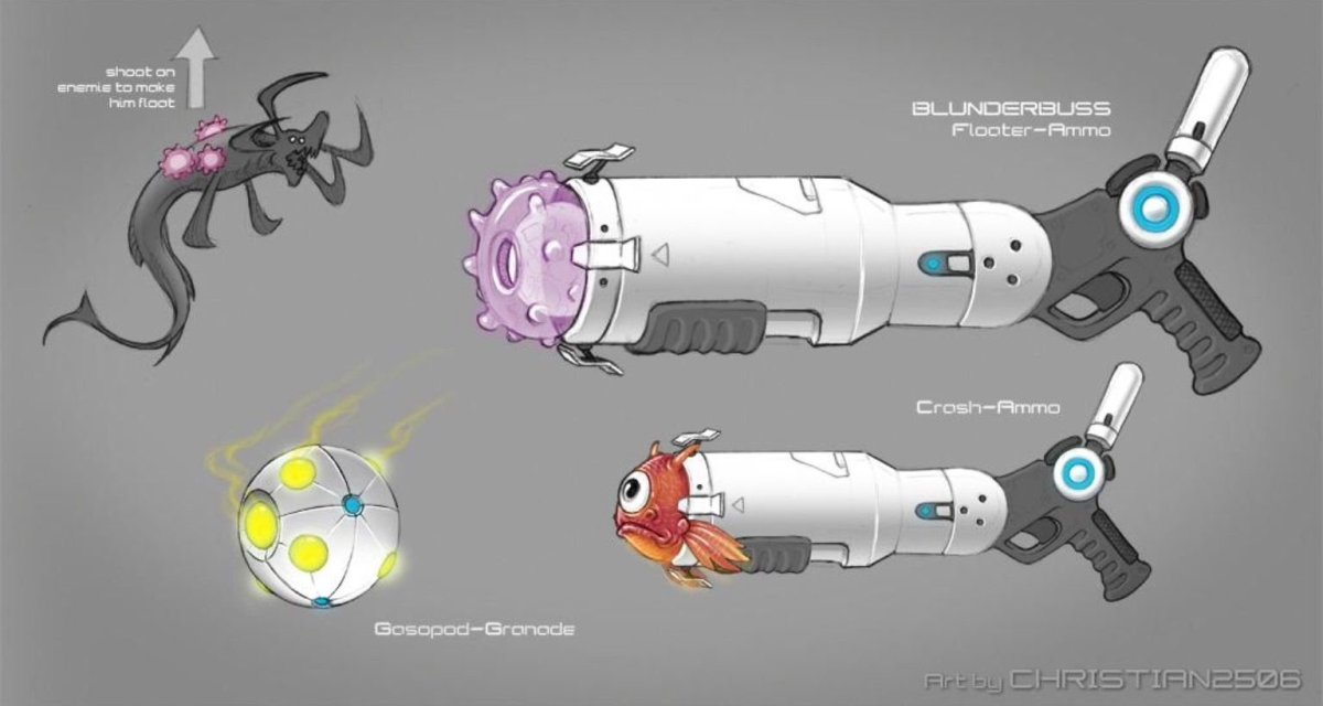 Subnautica концепт арты циклопа