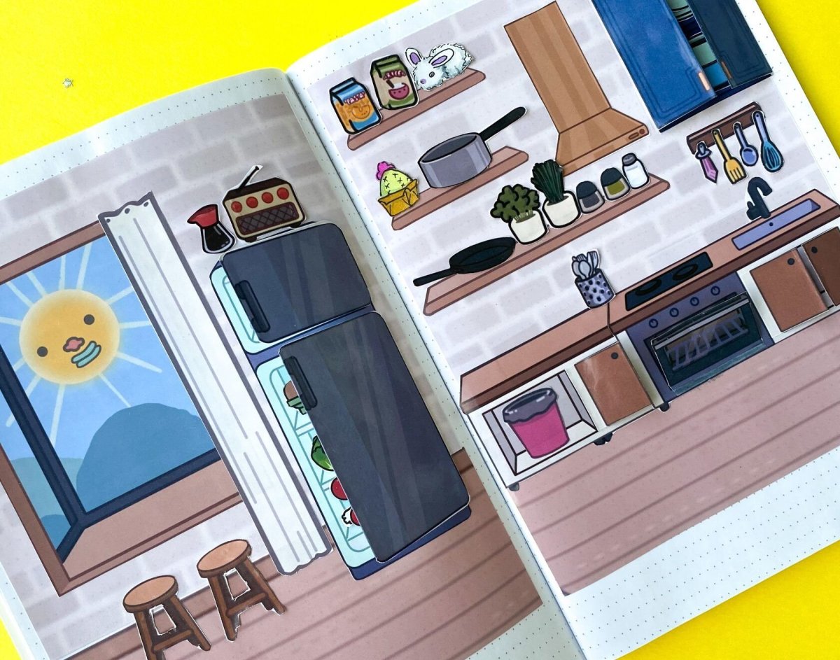 Кухня для бумажного домика