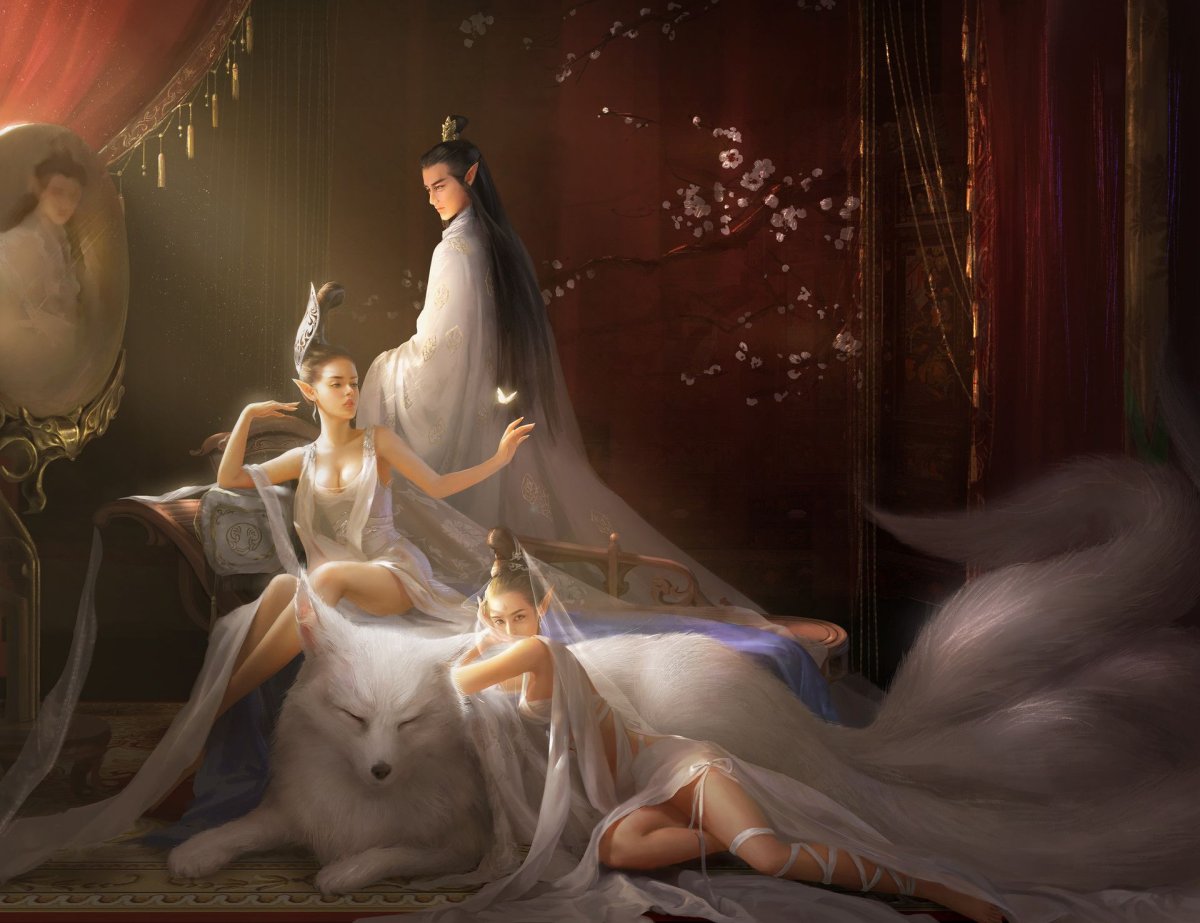 Девушка дракон арт