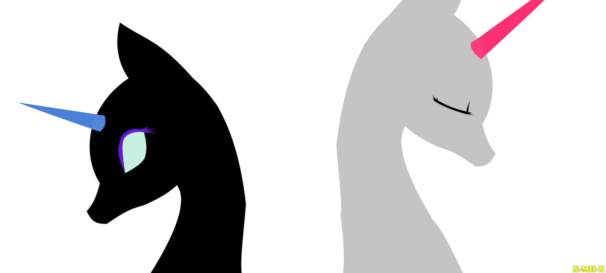 Пони без волос и глаз