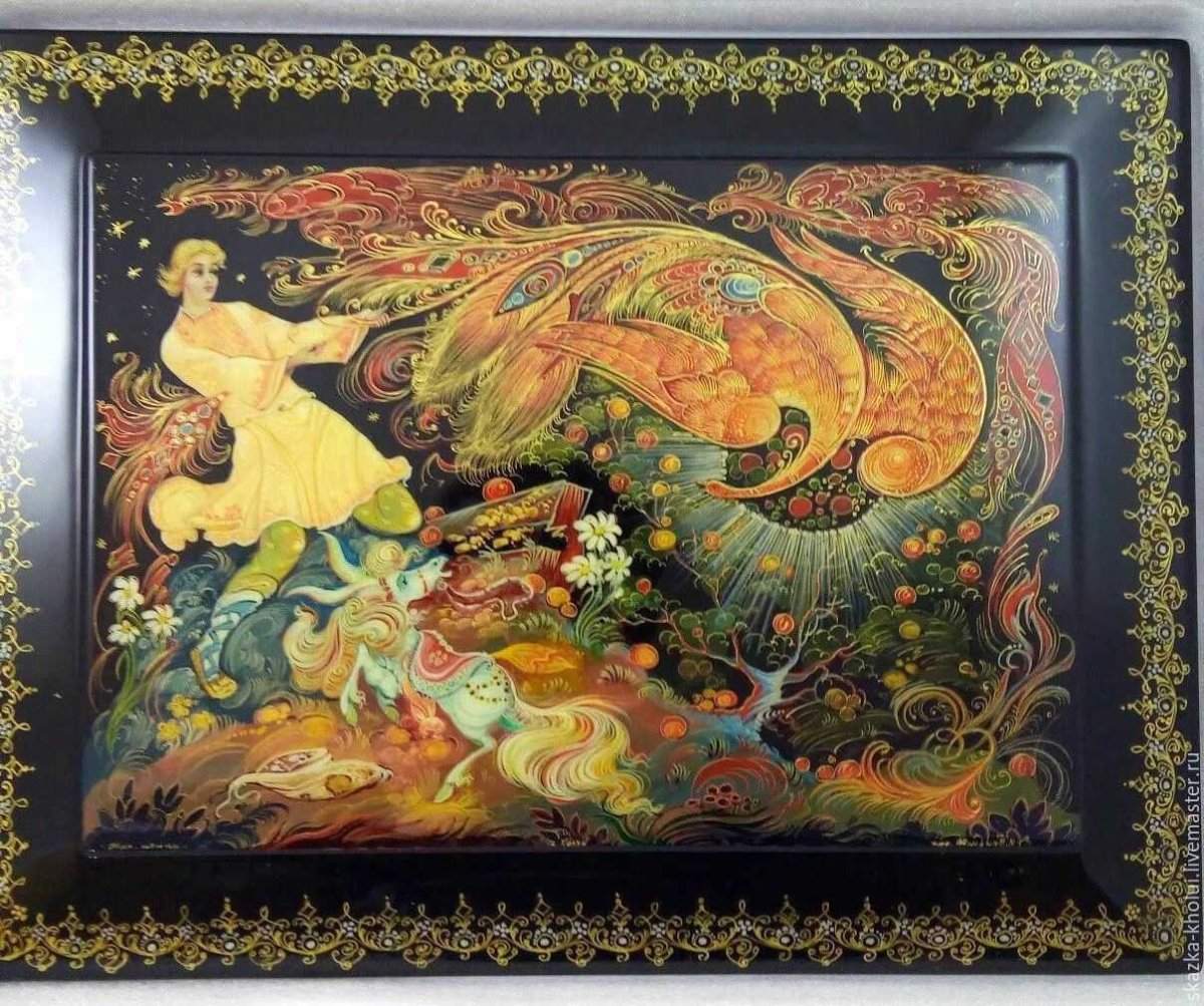 Палехская роспись Жар птица
