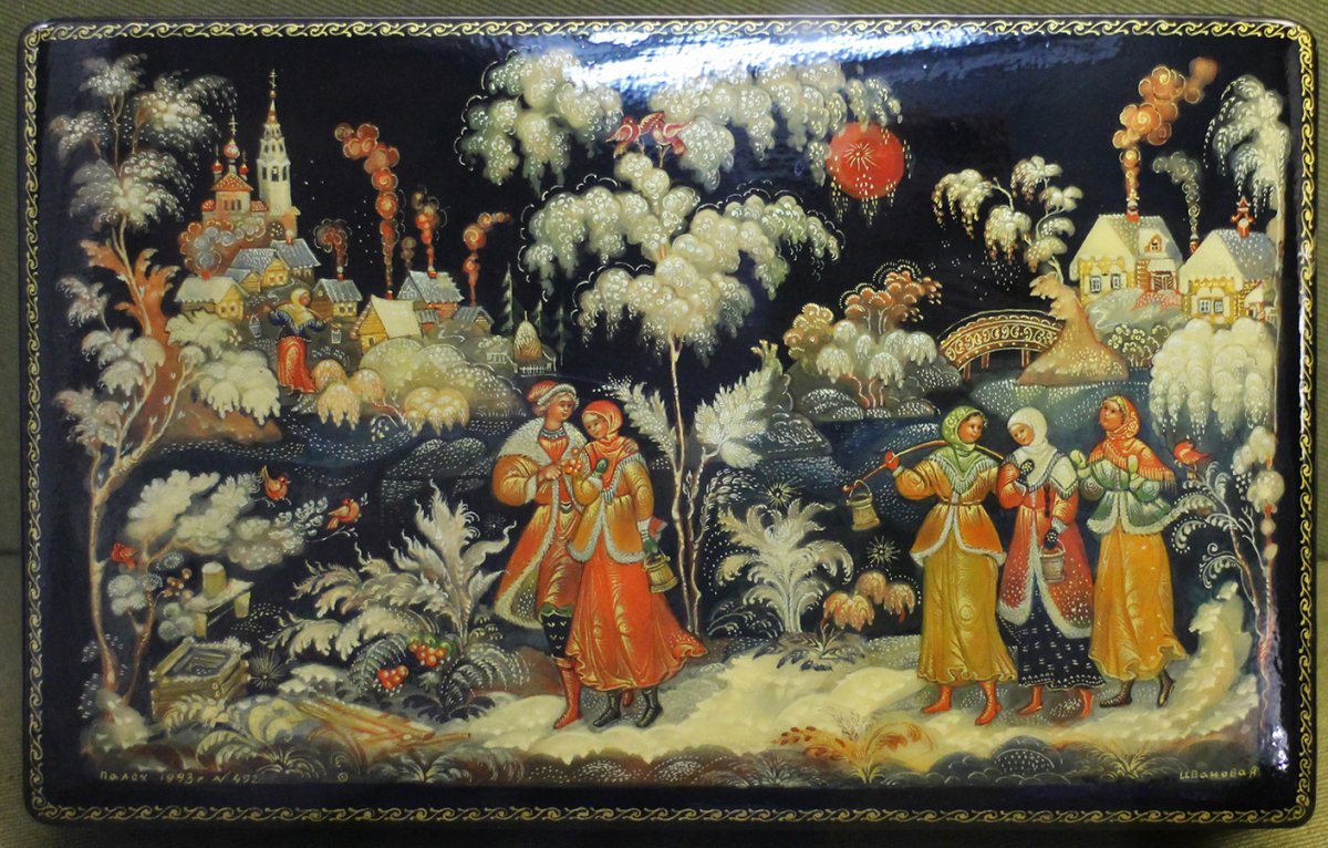 Палех миниатюрная лаковая живопись