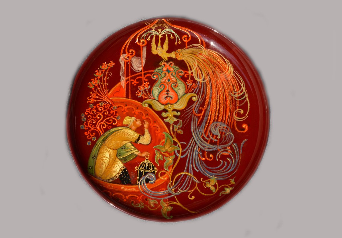 Палехская миниатюра жаптица