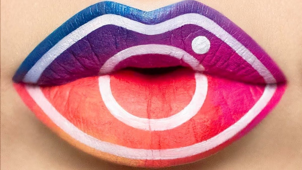 Разноцветные губы