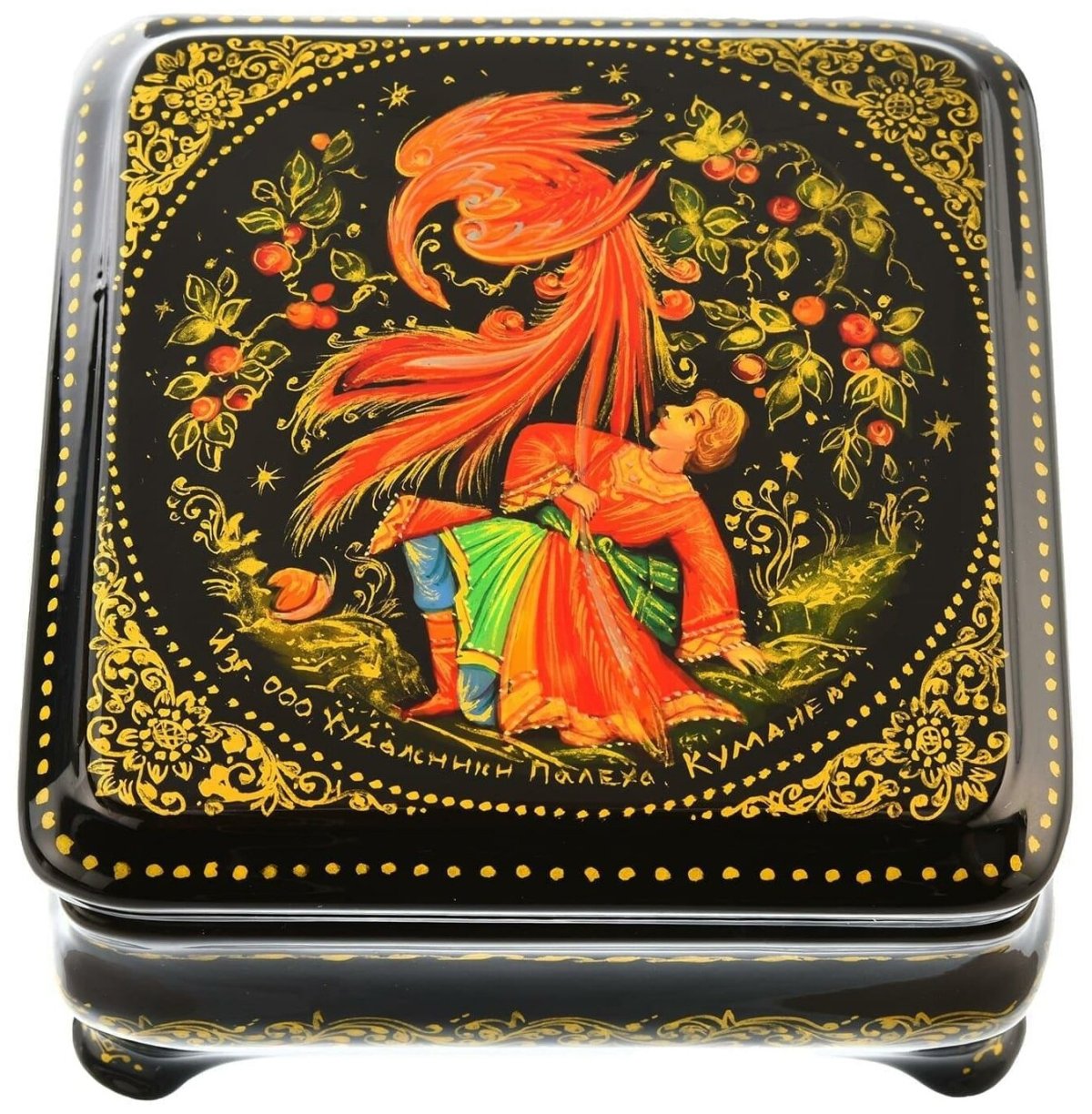Палехская шкатулка Жар птица