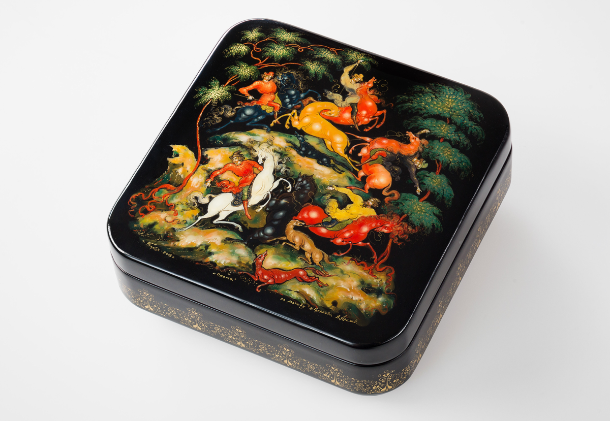 Лаковая миниатюра животные