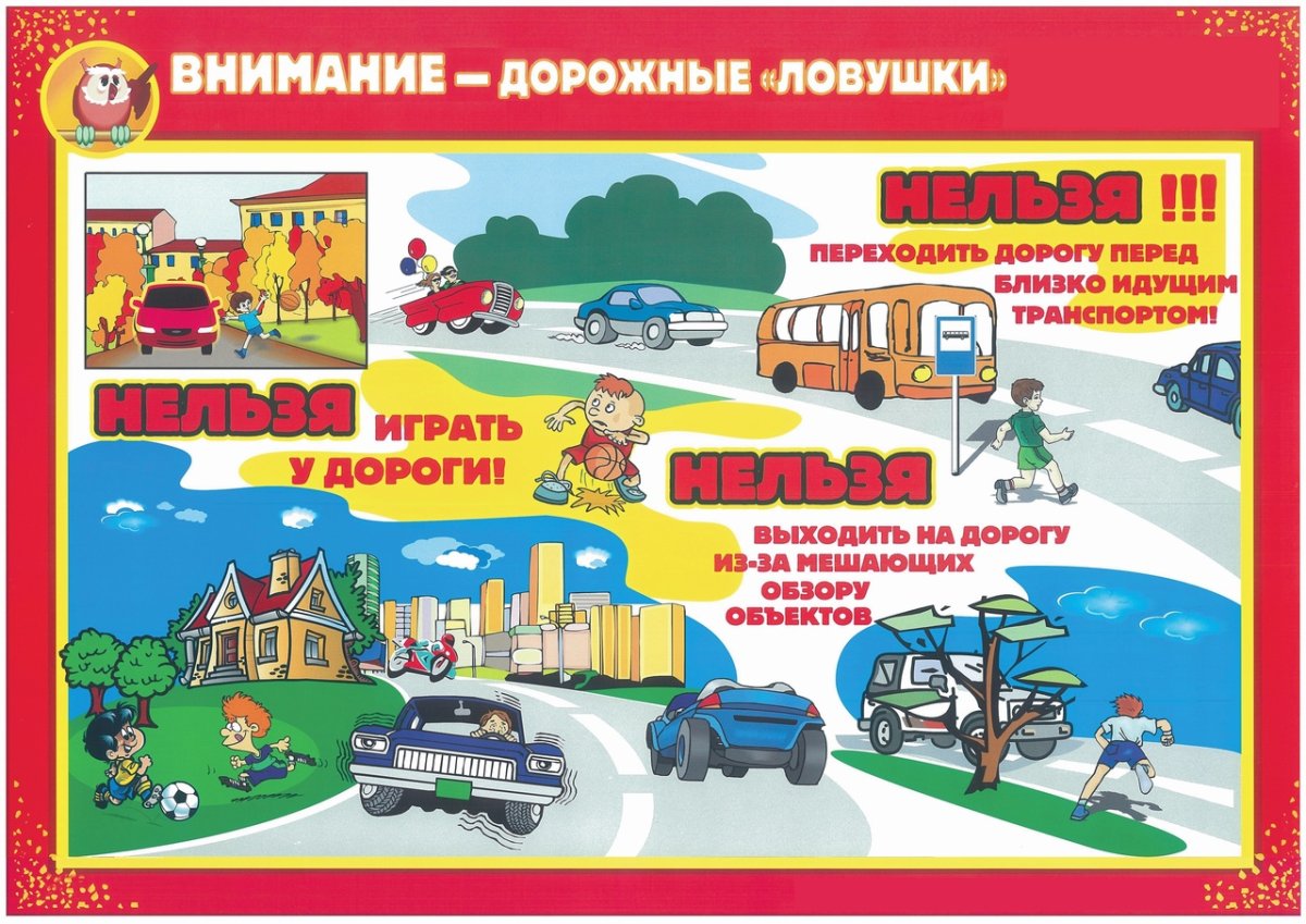 Рисунок на тему дорожные ловушки