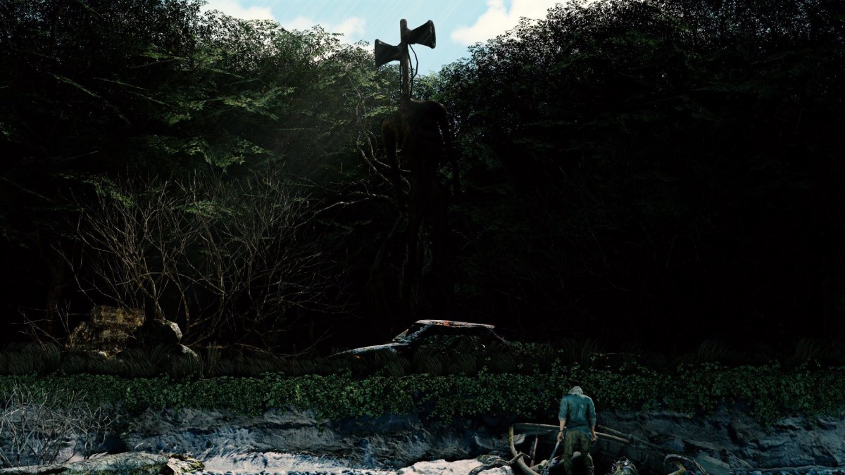 Сиреноголовый монстр Грин скрин