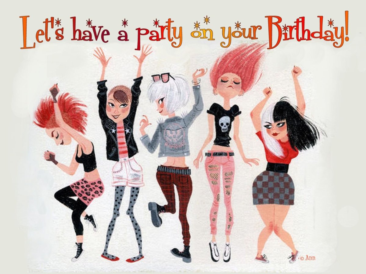 С днём рождения девушке рок