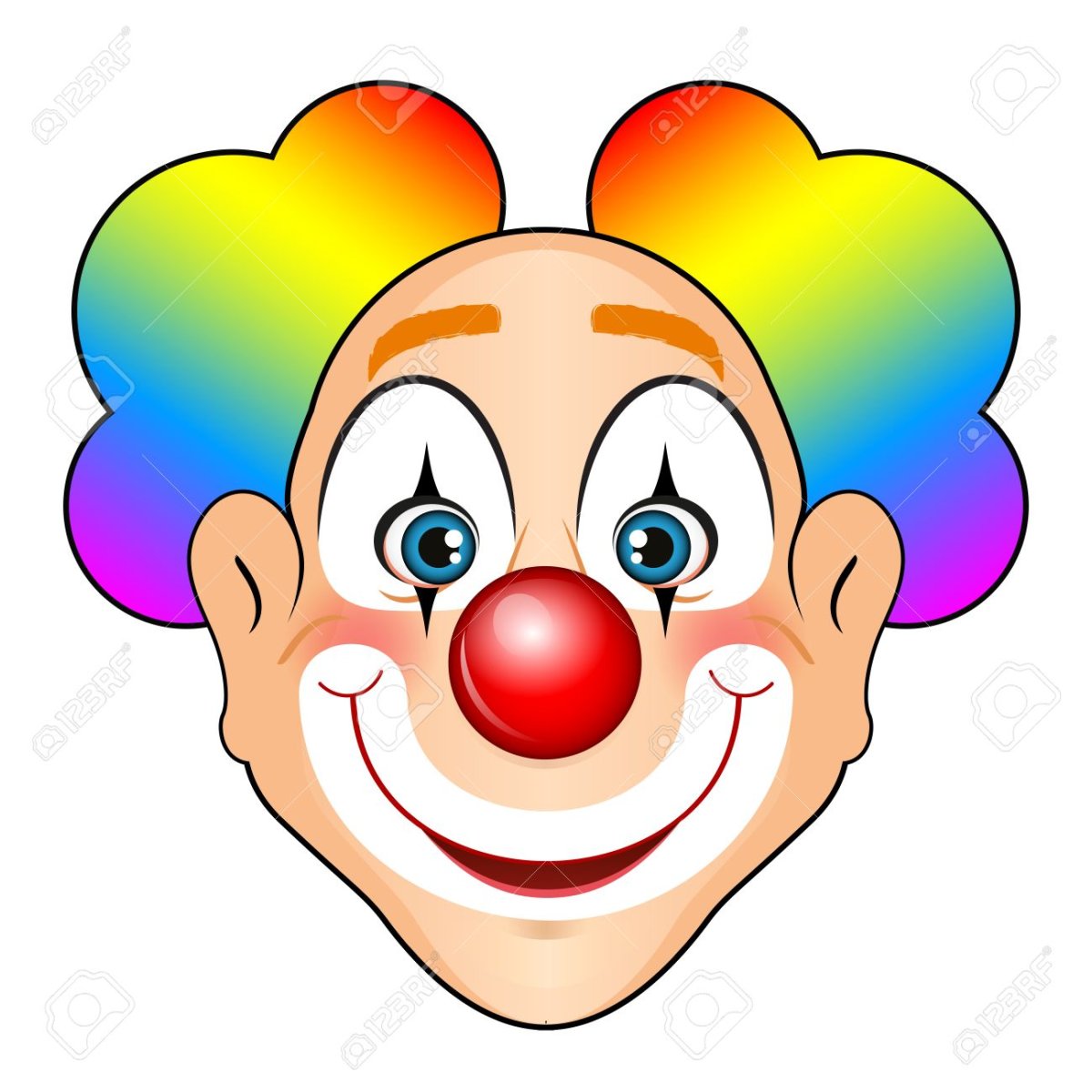 Клоун на прозрачном фоне