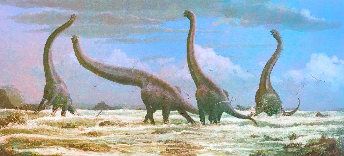 Аллозавр и Диплодок