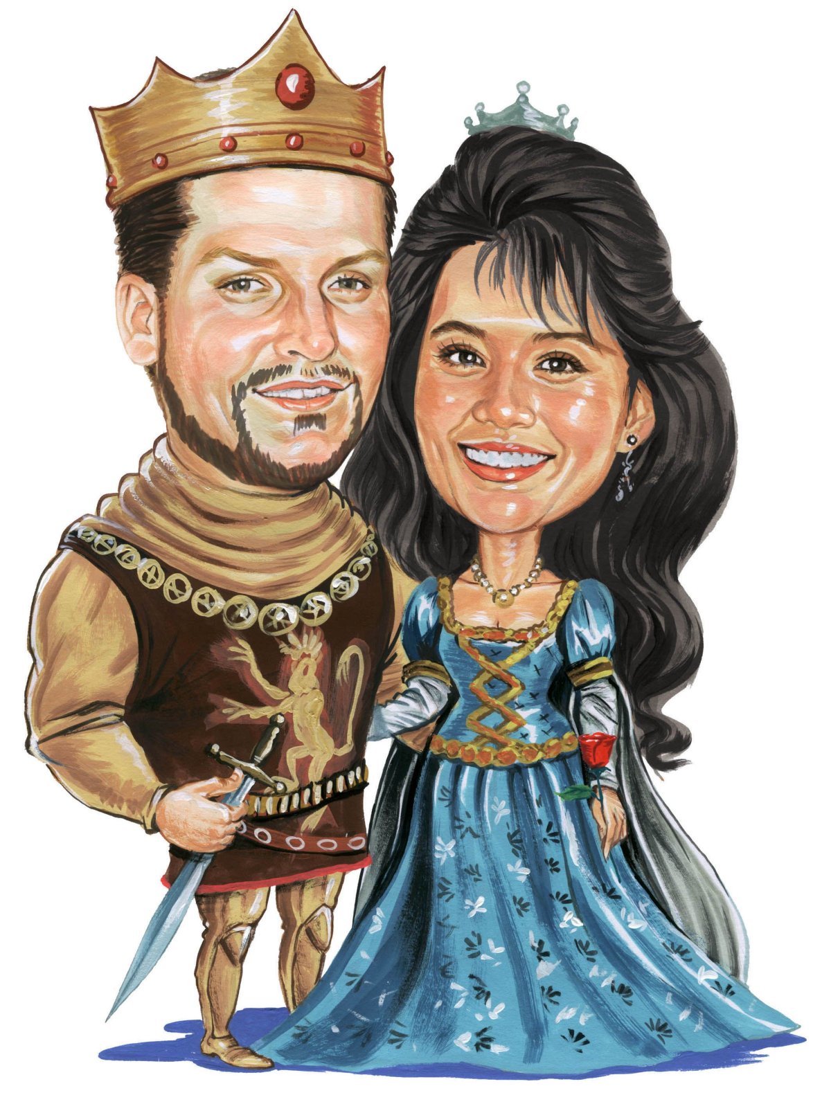 Король и Королева за столом