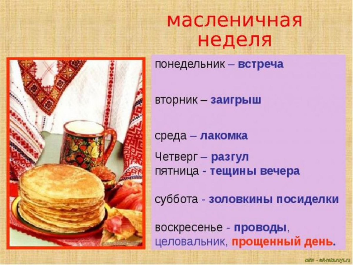 Традиционные блюда на Масленицу