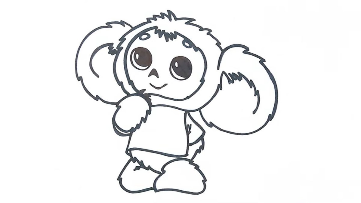 Чебурашка наклейка на авто