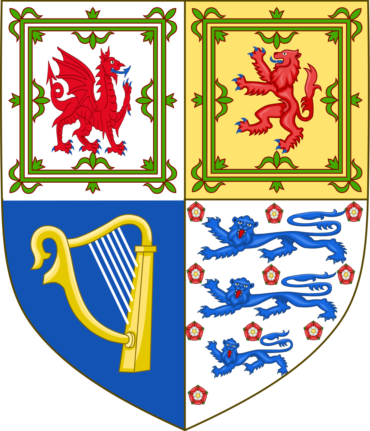 Обои с гербом Ирландии