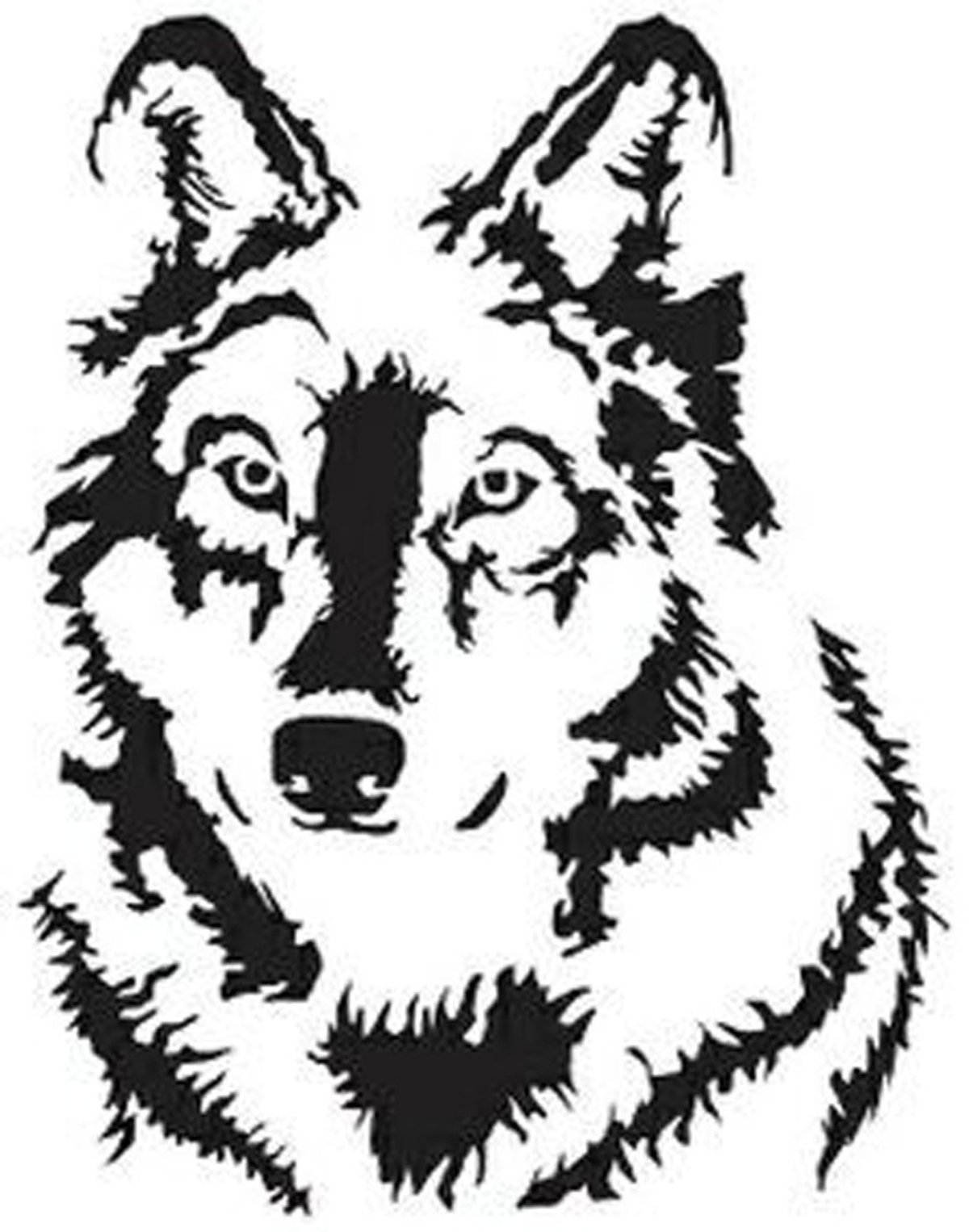 Волк для выжигания по дереву