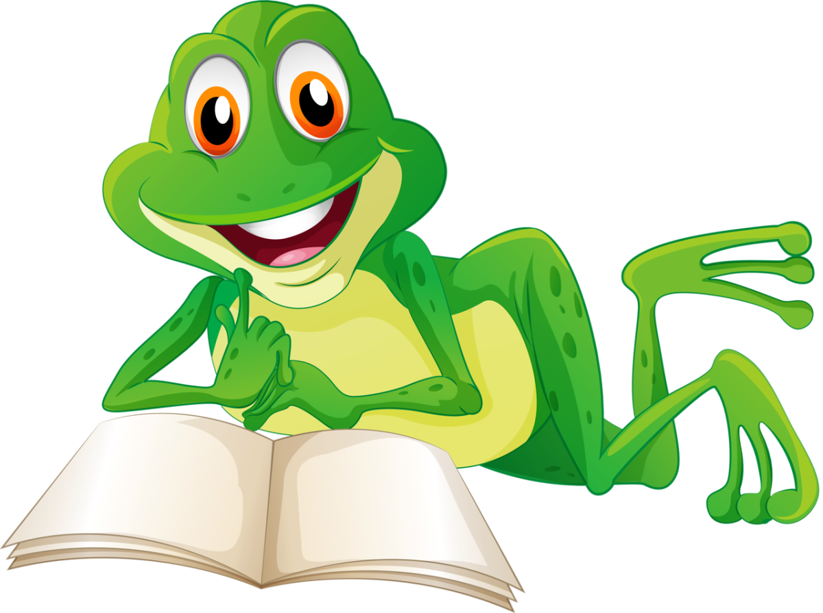 Лягушонок с вывеской