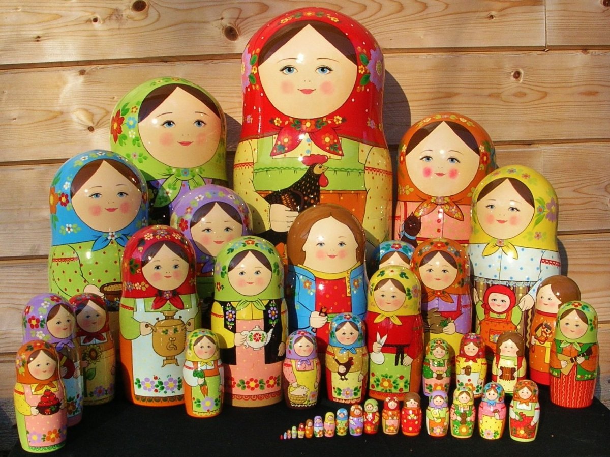 Матрешка с гармошкой
