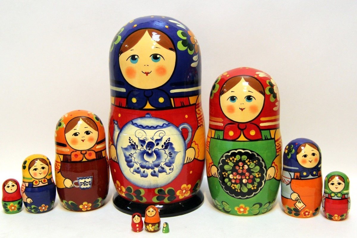 Сергиево Посадская Матрешка с петухом