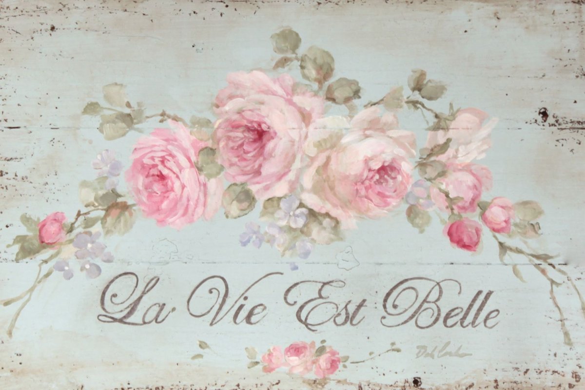 Декупажные карты в стиле шебби Шик