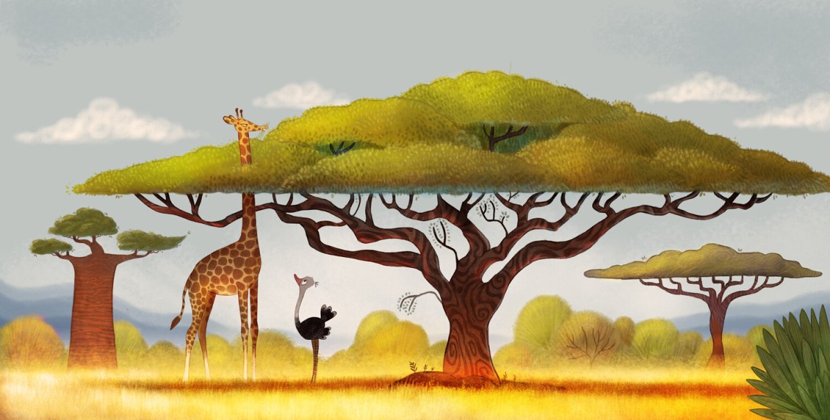 Сафари иллюстрация