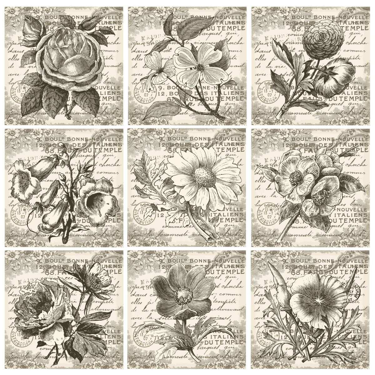 Винтажные дамы в овале