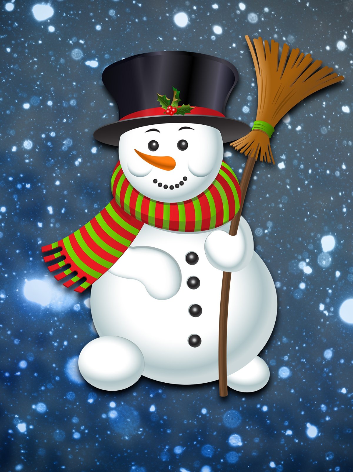 Новогодняя Эстетика Снеговик