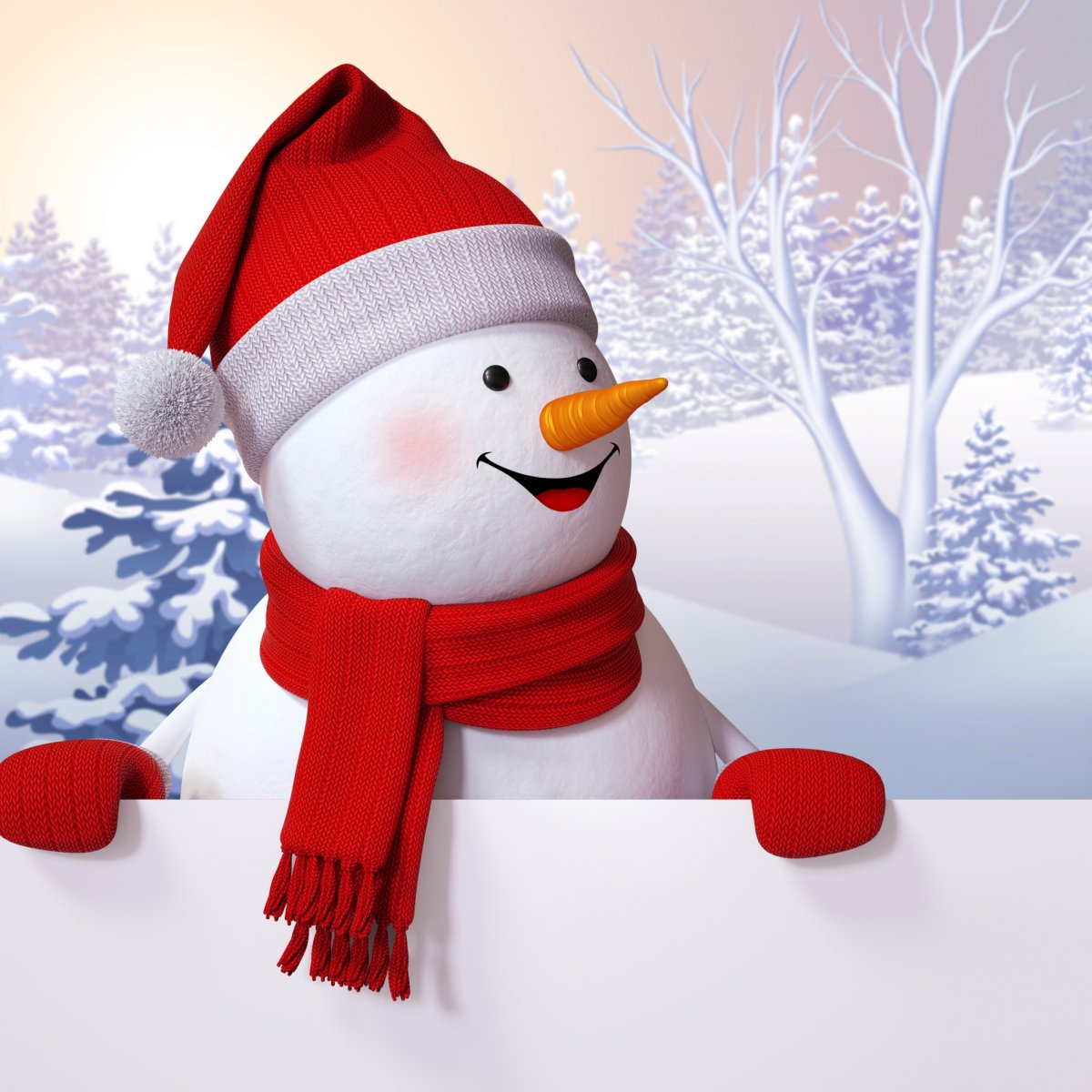 Новогодний Снеговик