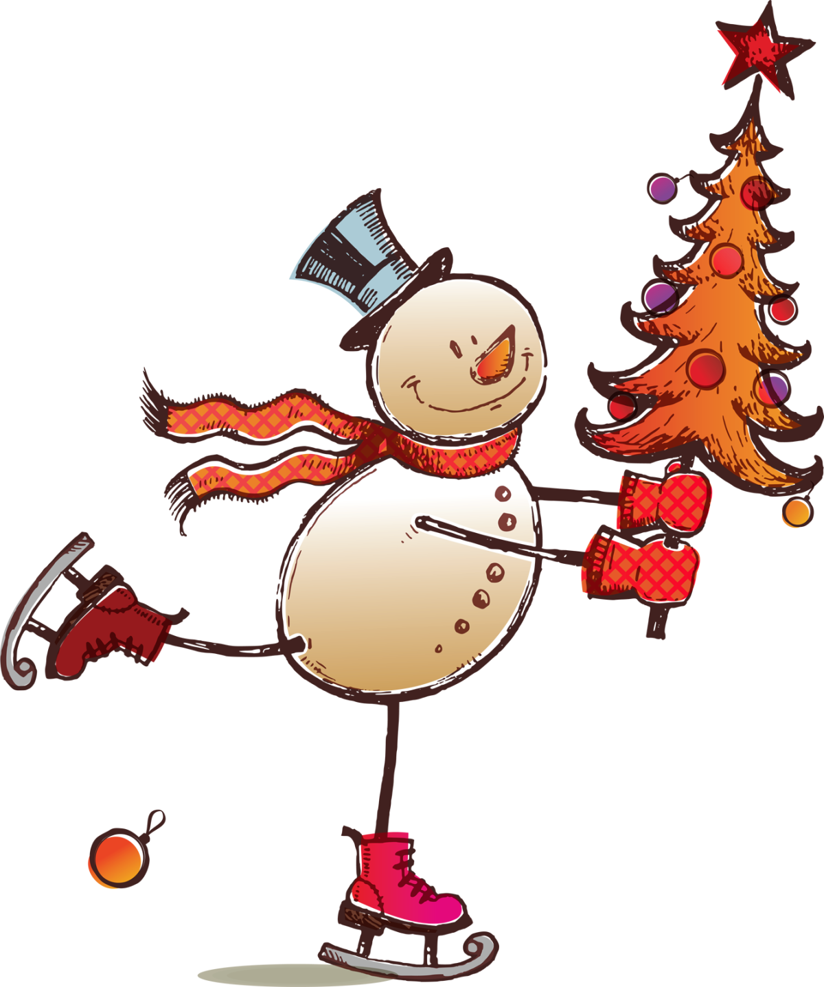 Веселые снеговички