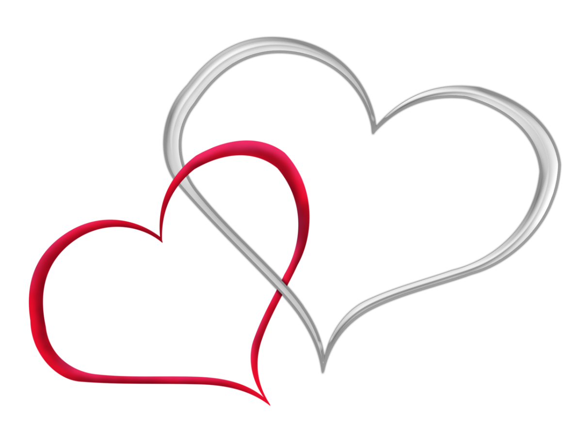 Сердце на прозрачном фоне