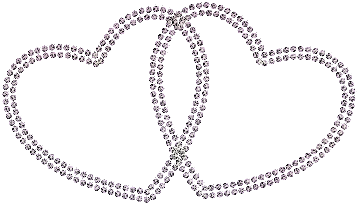 Белое сердечко