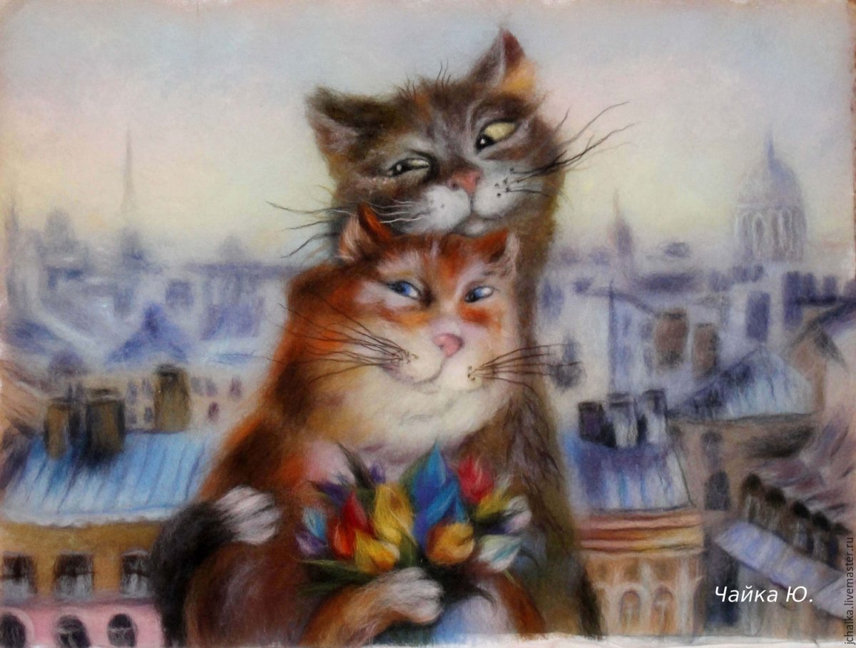 Коты художницы Татьяны Родионовой Петербургские
