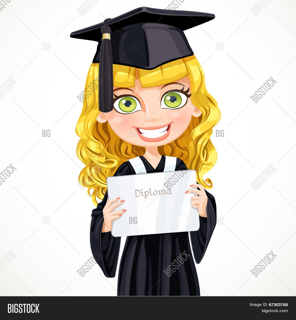 Девочка в шапке магистра