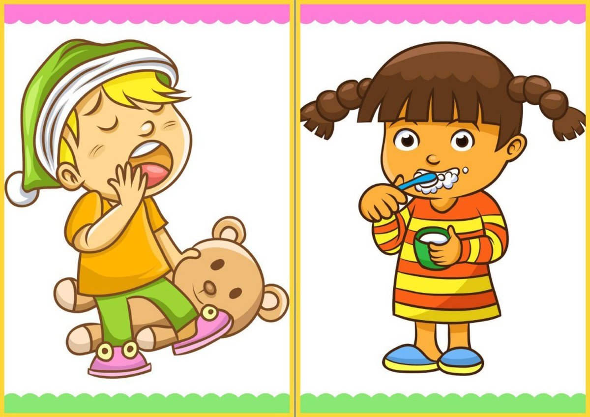 Карточки с изображением действий