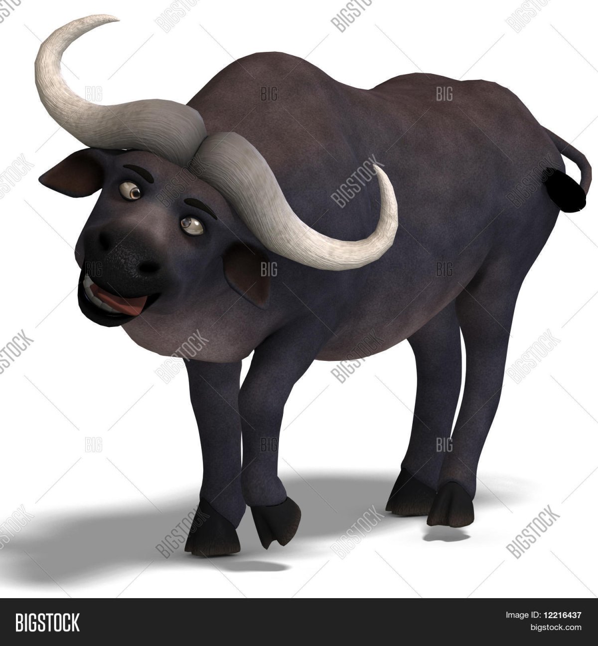 Буйвол мультяшный