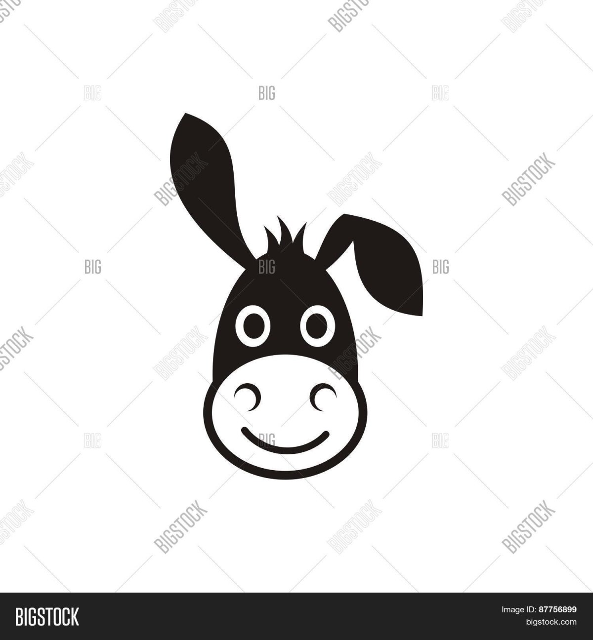 Осёл сбоку арт