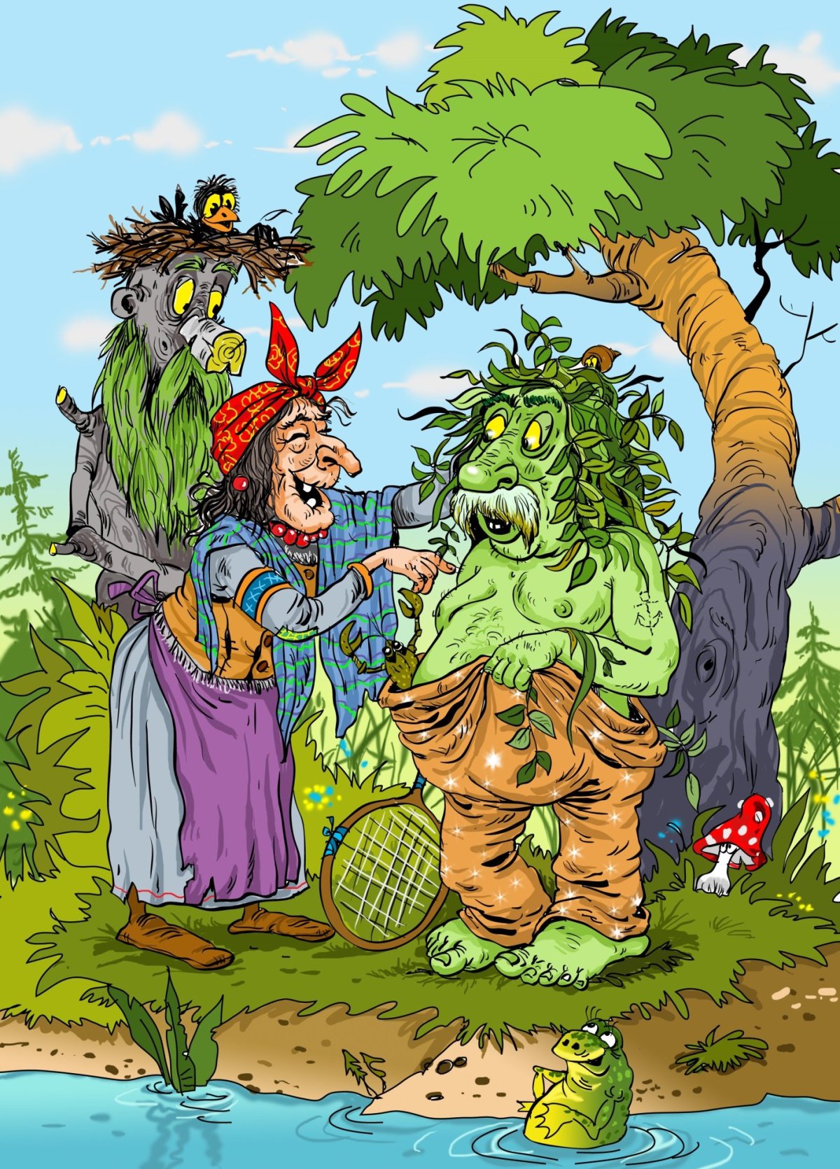 Баба Яга Кощей Кикимора