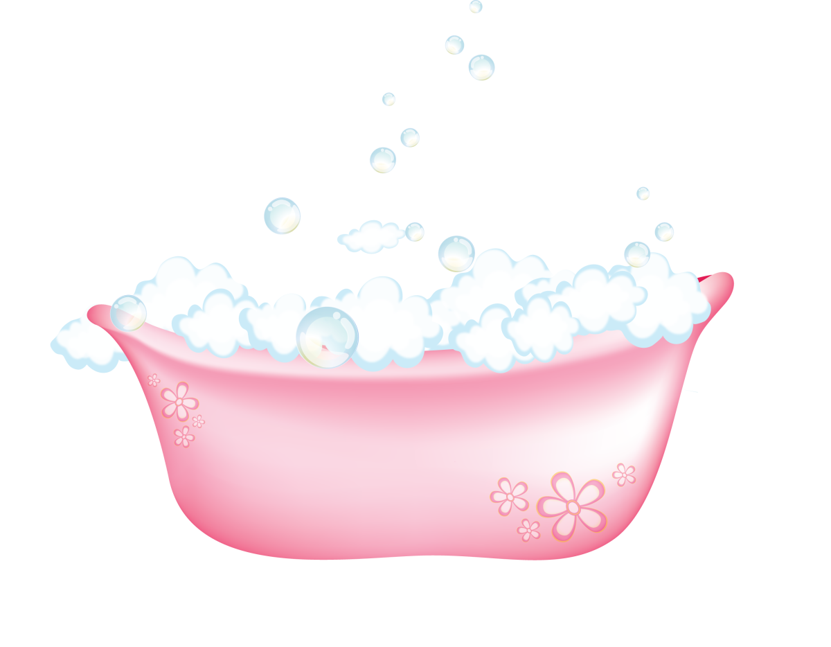 Ванна с пеной вектор