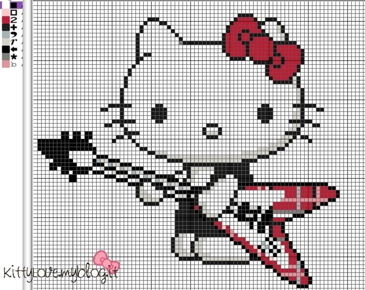 Хеллоу Китти вышивка крестом схемы