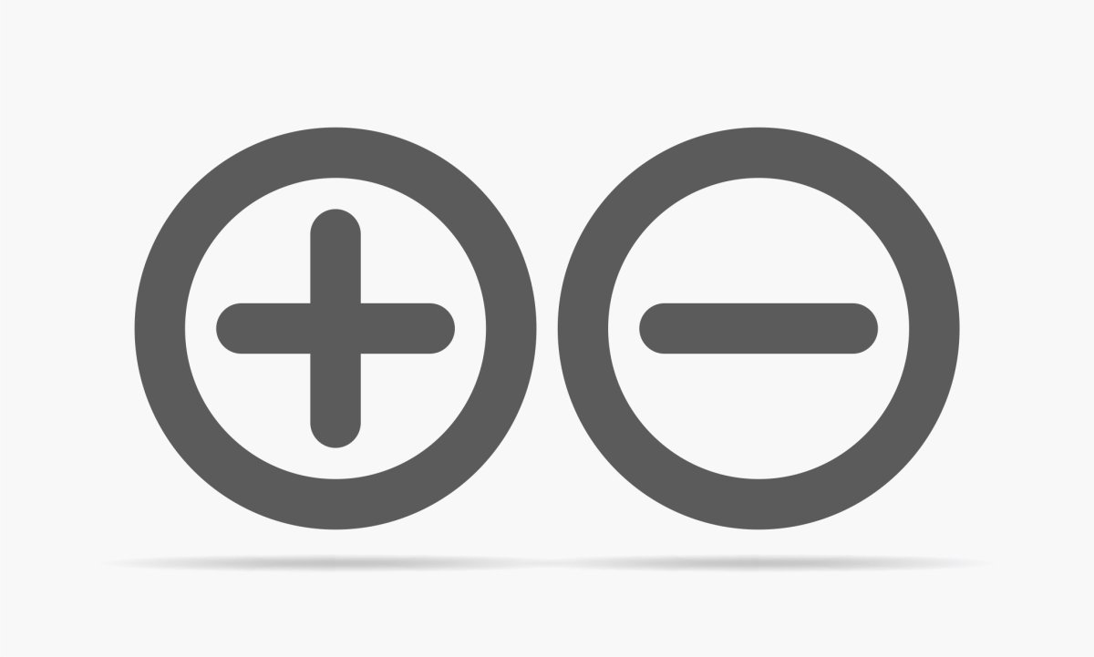 Плюсы и минусы вектор