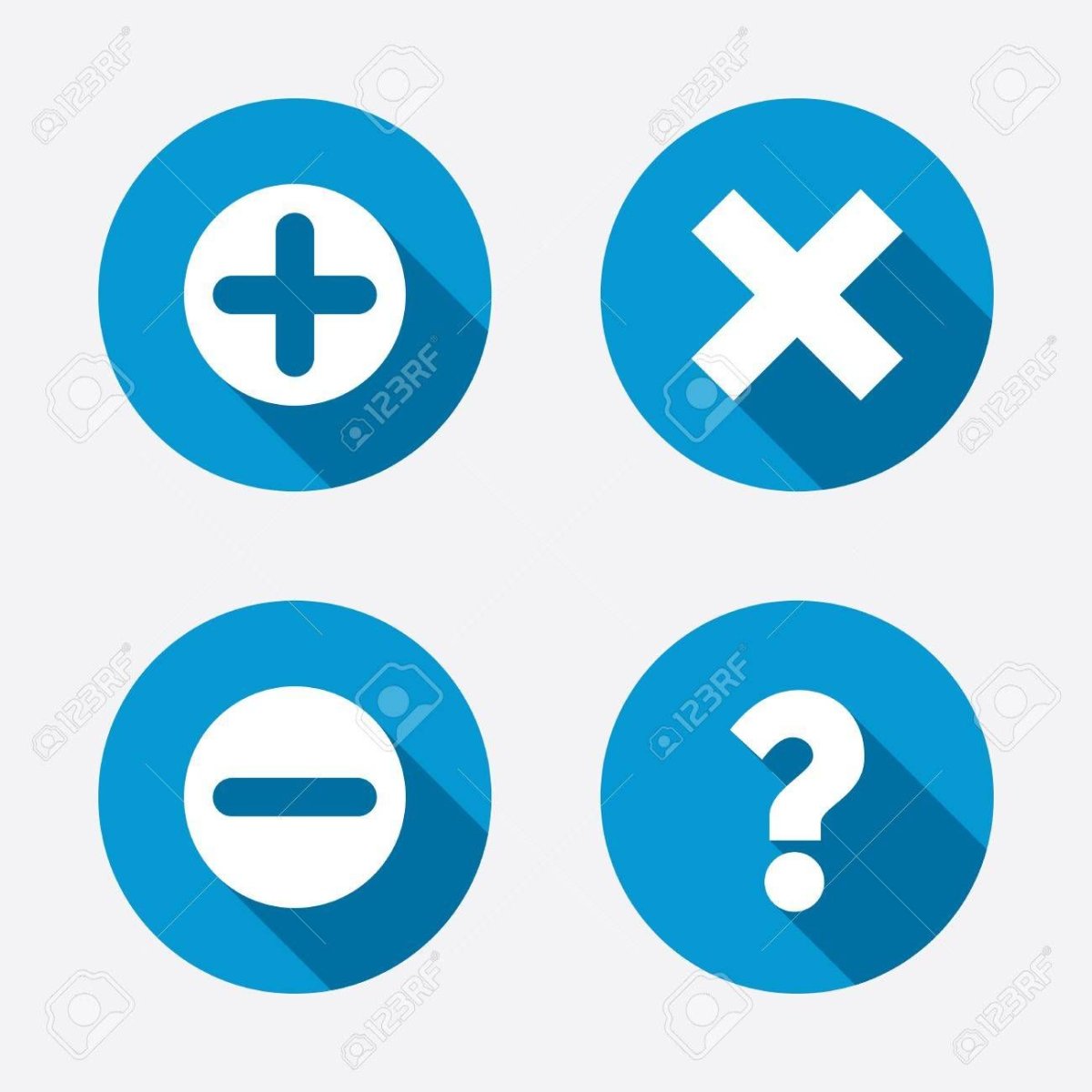 Пиктограмма плюс и минус