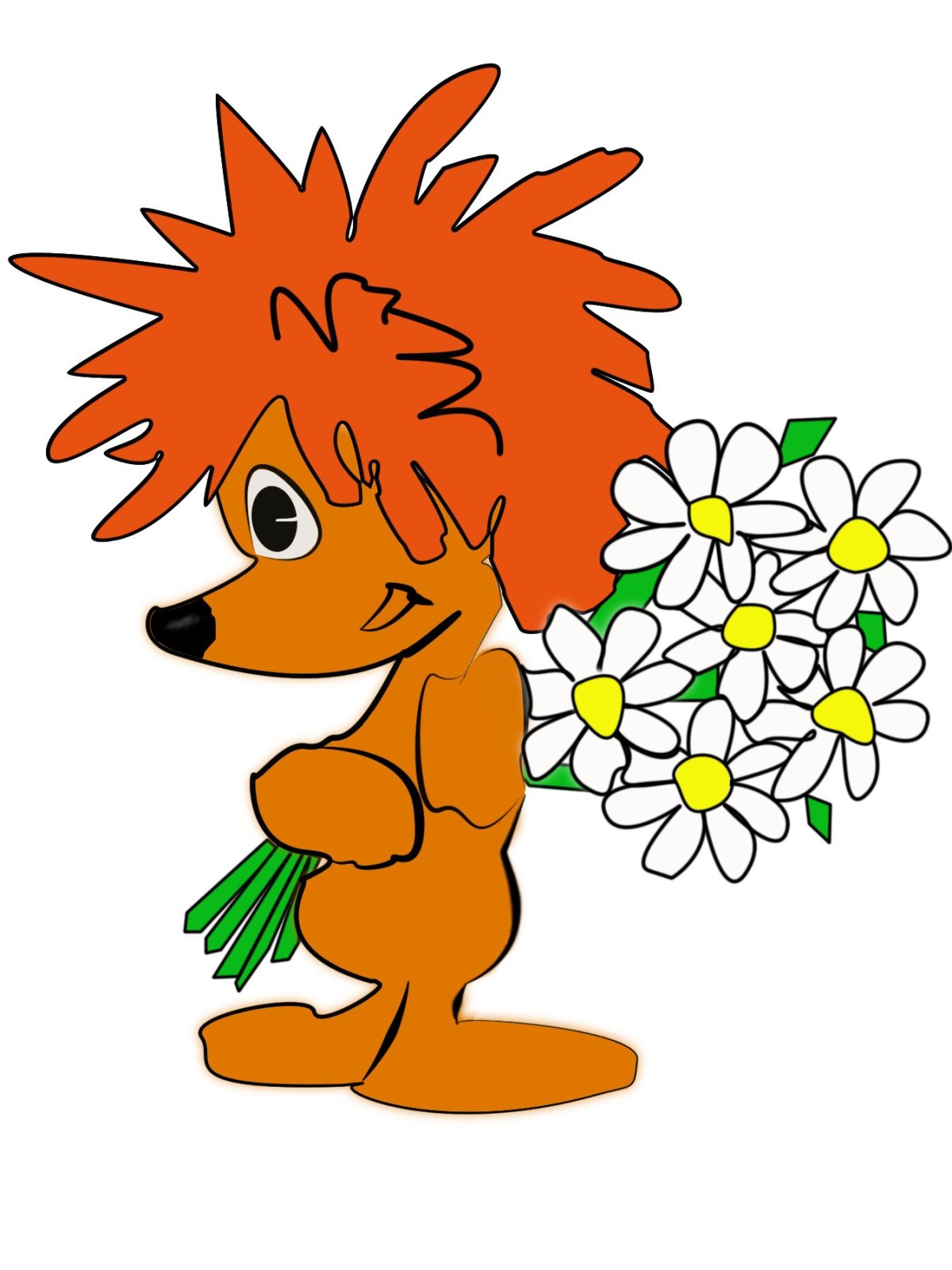 Ёжик Трям Здравствуйте раскраска