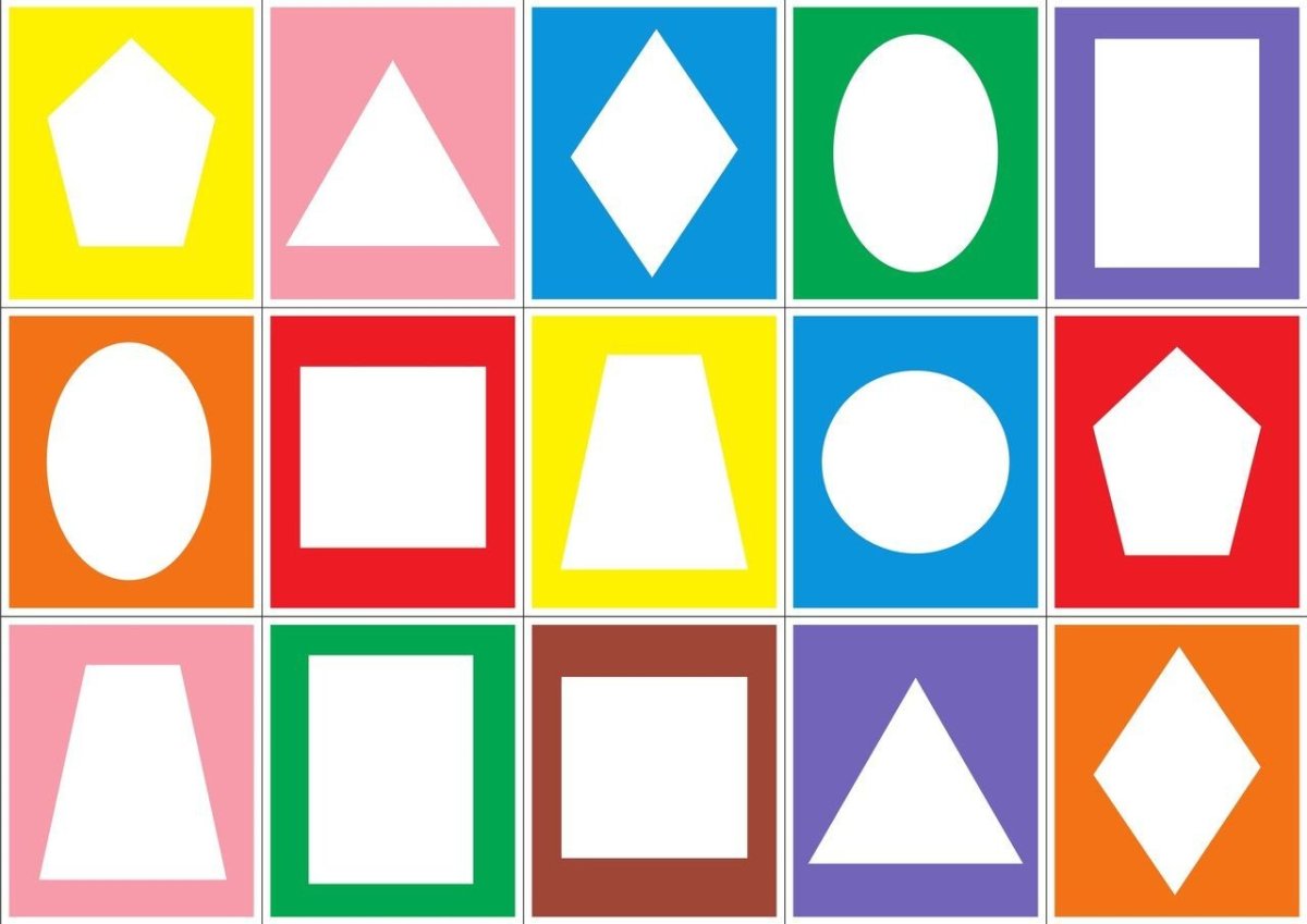 Геометрическое лото для дошкольников