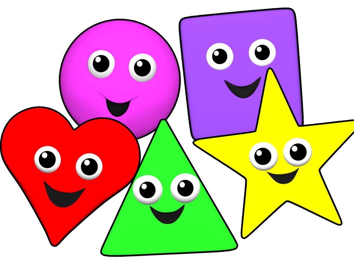 Веселые геометрические фигурки