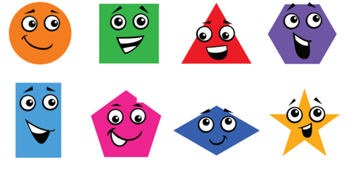 Геометрические фигурки с глазками
