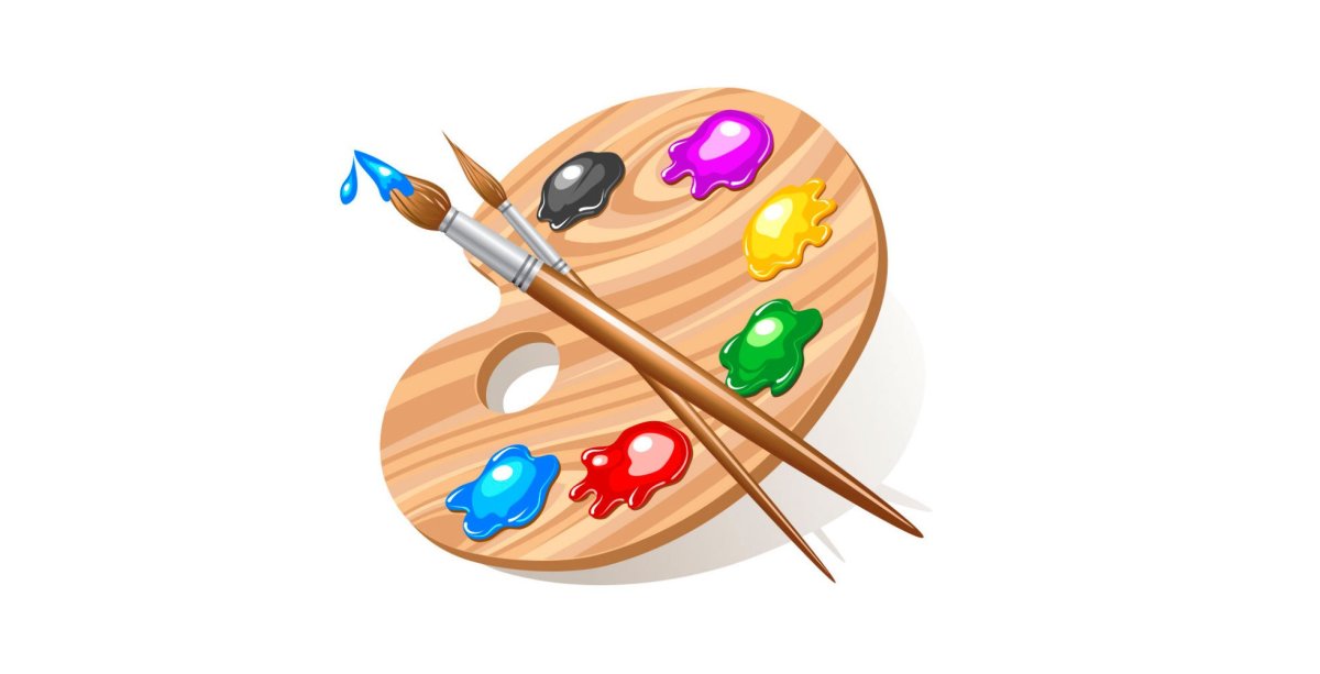 Значок краски и кисть