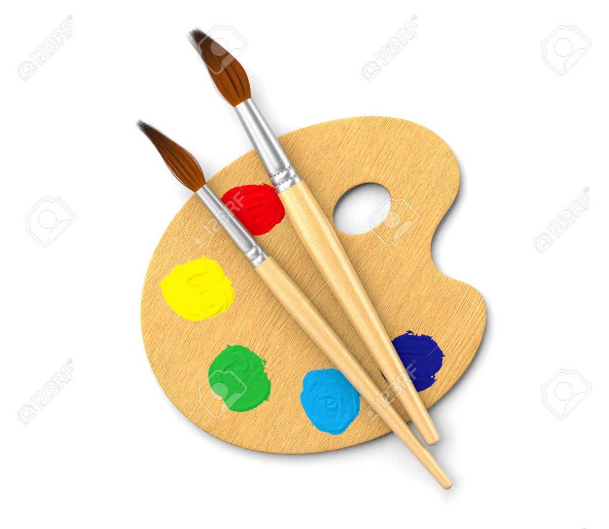 Макет Палитры для красок