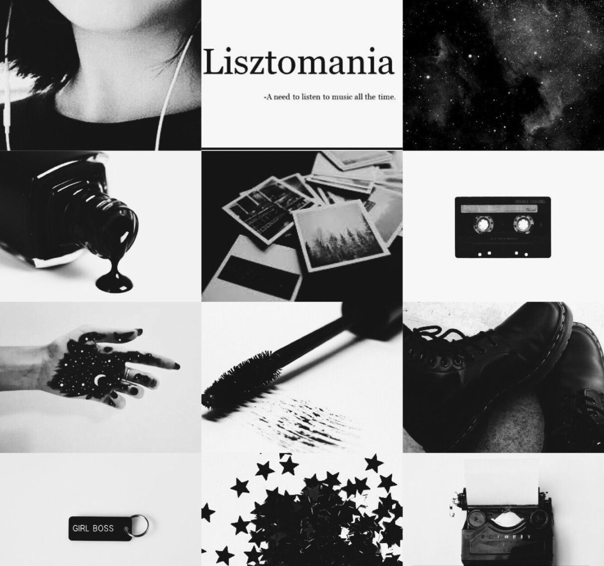 Распечатки черно белые Эстетика