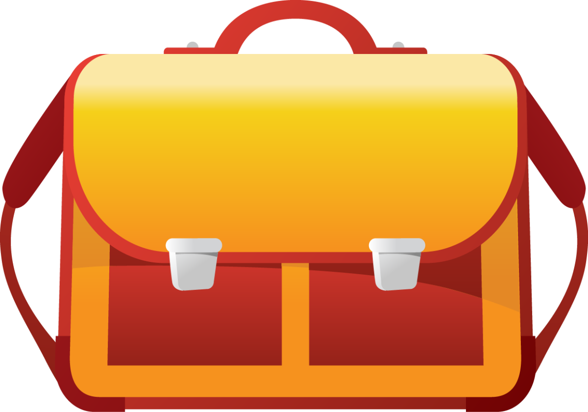 Рюкзак на прозрачном фоне